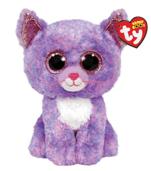 Ty Beanie Boo - Cassidy 6" Purple Cat - Sweets and Geeks
