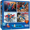 Superman - 100 Piece Puzzle 4 Pack