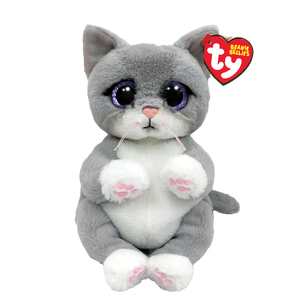 Ty Beanie Bellies - Morgan The Grey Cat - Sweets and Geeks