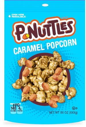 P-nuttles Butter Toffee Peanuts- Caramel Corn Flavor 6oz Bag - Sweets and Geeks
