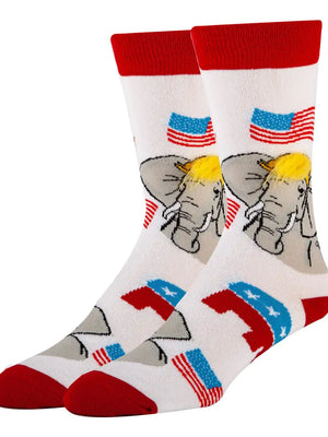 Right Wing Men's Cotton Crew Socks - Sweets and Geeks