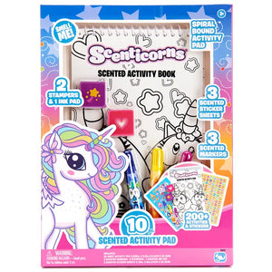Scenticorns Scented Stationery Spiral Activity Book - Sweets and Geeks