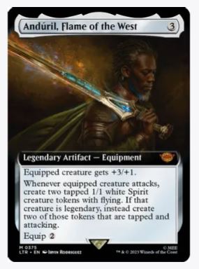 Anduril, Flame of the West (Extended Art) - Universes Beyond: The Lord of the Rings: Tales of Middle-earth - #0375 - Sweets and Geeks