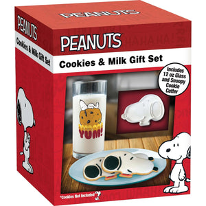 Peanuts Cookies & Milk Gift Set - Sweets and Geeks