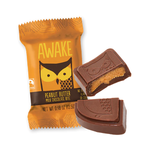 Awake Caffeinated Chocolate Bites - Peanut Butter - Sweets and Geeks