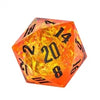 Handmade 33mm D20 Dice - Orange