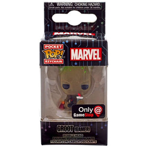 Funko Pocket Pop Keychain: Marvel - Groot (Gamer Snacks) (GameStop) - Sweets and Geeks