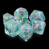 Cyberspace Luminous Dice Set - Sweets and Geeks