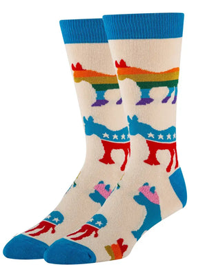 New Liberal Men's Cotton Crew Socks - Sweets and Geeks