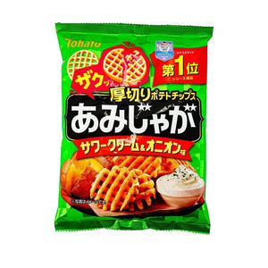 Tohato Thick Cut Potato Chips Onion Flavor 2.05oz - Sweets and Geeks