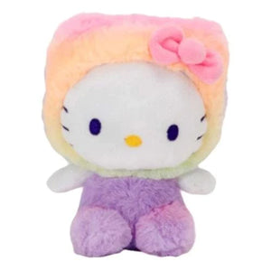 Hello Kitty 6.5" Rainbow Sherbet Plush - Cat Costume - Sweets and Geeks