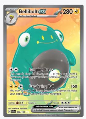 Bellibolt ex (Full Art) SV02: Paldea Evolved # 237/193 - Sweets and Geeks