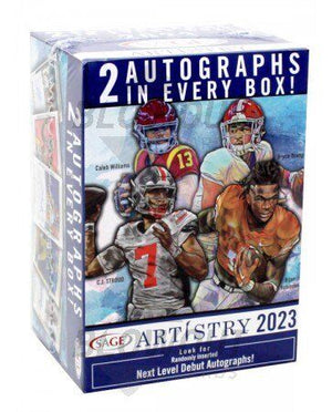 2023 Sage Artistry Football Blaster Box - Sweets and Geeks