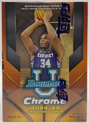 2022/23 Topps Bowman University Chrome Basketball Blaster Box - Sweets and Geeks