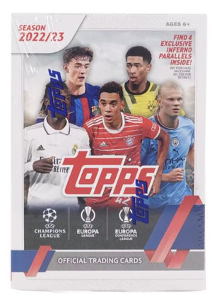 2022/23 Topps UEFA Club Competitions Soccer Blaster Box - Sweets and Geeks