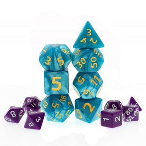 Blue Giant Pearl Dice Set - Sweets and Geeks
