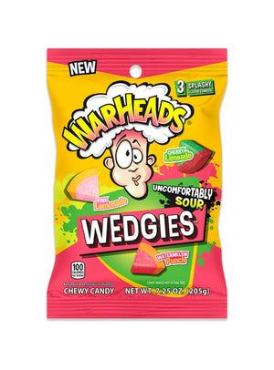 Warheads Wedgies 7.5oz Peg Bag - Sweets and Geeks