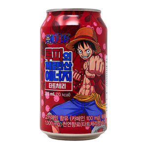 One Piece Energy Drink Cherry Tart Zero Sugar 330ml - Sweets and Geeks