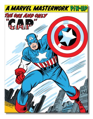 Captain America Masterwork Metal Sign - Sweets and Geeks