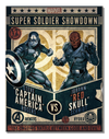 Captain America vs Red Skull Metal Sign - Sweets and Geeks