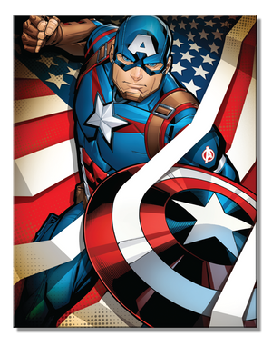 Captain America Metal Sign - Sweets and Geeks