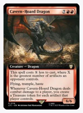 Cavern-Hoard Dragon (Extended Art) - Commander: The Lord of the Rings: Tales of Middle-earth - #0114 - Sweets and Geeks