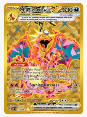Charizard ex (Hyper Rare) SV03: Obsidian Flames # 228/197  Sweets and Geeks