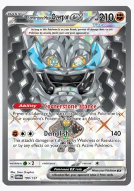 Cornerstone Mask Ogerpon ex (Full Art) SV06: Twilight Masquerade #199/ –  Sweets and Geeks