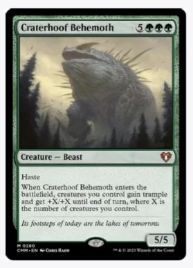 Craterhoof Behemoth - Commander Masters - #0280 - Sweets and Geeks