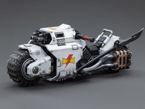 JoyToy Warhammer 40K White Scars Raider-Pattern Combat Bike 1/18 Scale Figure - Sweets and Geeks