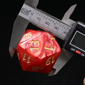 40mm Titan d20 - Red Pearl - Sweets and Geeks