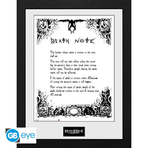 Death Note Framed Print - Sweets and Geeks