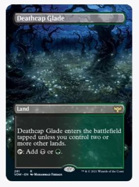 Deathcap Glade (Borderless) - Innistrad: Crimson Vow - #281 - Sweets and Geeks