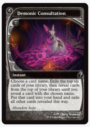 Demonic Consultation (Future Sight) - Mystery Booster 2 - #181