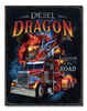 JQ Deisel Dragon Metal Sign - Sweets and Geeks