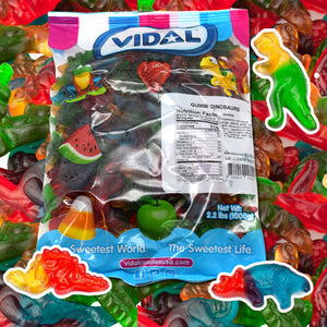 Vidal Gummy Dinosaur 2lb Bag - Sweets and Geeks