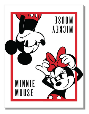 Mickey and Minne Names Metal Sign - Sweets and Geeks