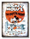 Mickey Mouse - Musical Farmer Metal Sign