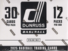 2025 Panini Donruss Baseball Fat Pack Display Box