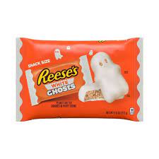 Reese's White Chocolate Peanut Butter Ghosts 9.6oz - Sweets and Geeks