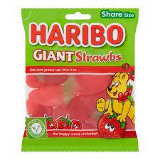 Haribo Giant Strawbs 160g - Sweets and Geeks