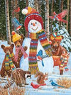 Visiting the Snowman (1693pz) - 500 Piece Jigsaw Puzzle