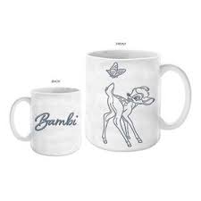 Bambi Butterfly Wax Resist 17.5oz Pottery Ceramic Mug - Sweets and Geeks