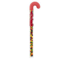 Skittles Original Christmas Candy Cane 2.6oz - Sweets and Geeks