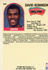 David Robinson 1989-90 NBA Hoops #310 Rookie Card back