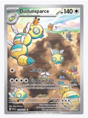 Dudunsparce (Illustration Rare) SV02: Paldea Evolved # 229/193 - Sweets and Geeks