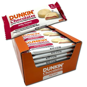 Dunkin Donuts Jelly Filled White Chocolate 1.4oz - Sweets and Geeks