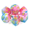 Glacier Rose Dice Set - Sweets and Geeks