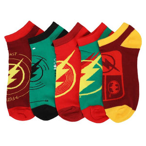 Flash Movie - 5 Pair Pack Ankle Socks - Sweets and Geeks