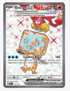 Eiscue ex (Full Art) SV03: Obsidian Flames # 210/197 - Sweets and Geeks
